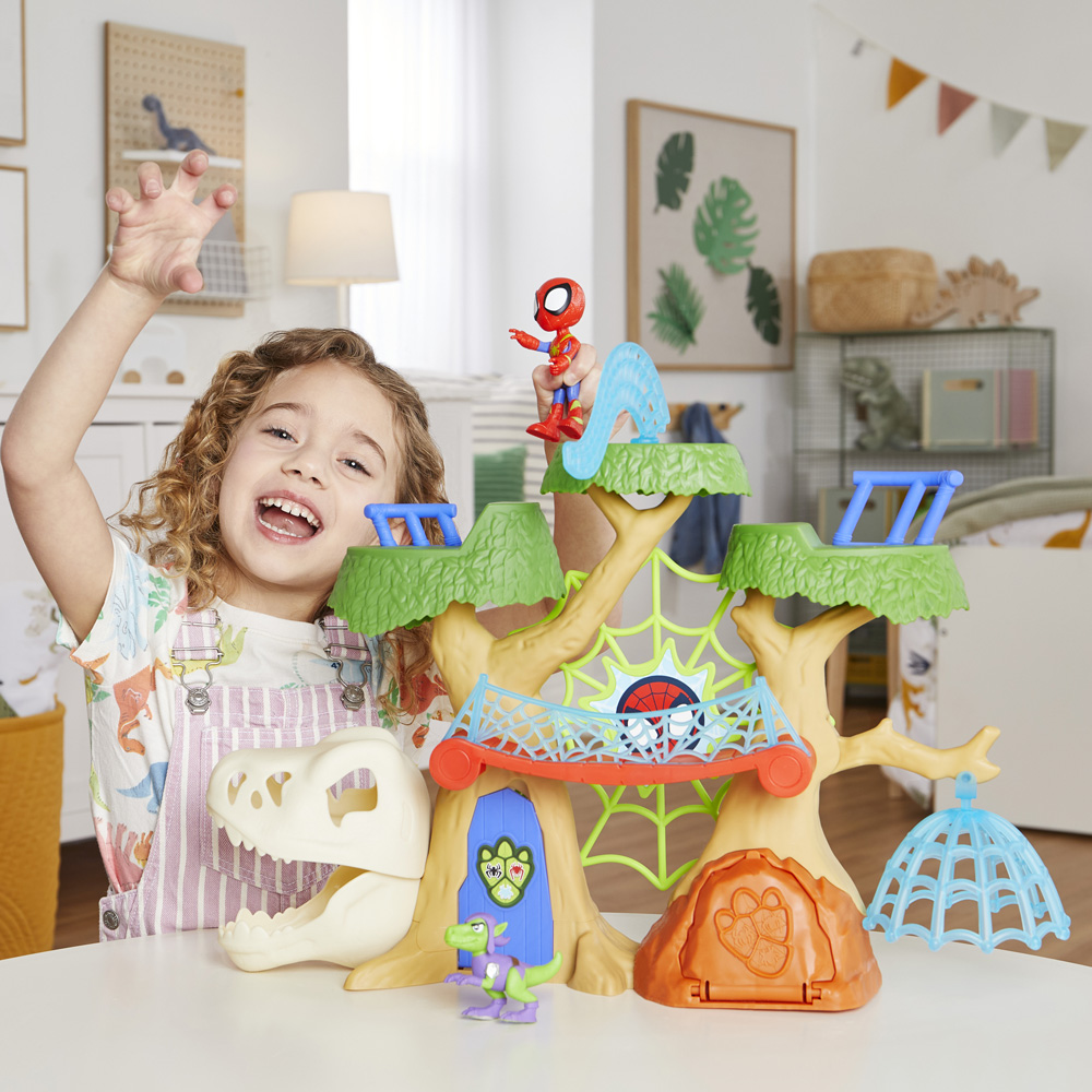 Habsro Spidey And His Amazing Friends Dino Webs Playset F9477 - Spidey And His Amazing Friends