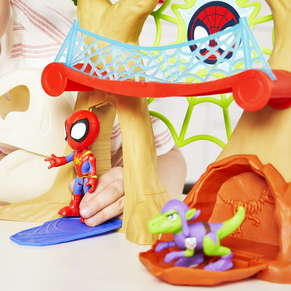 Habsro Spidey And His Amazing Friends Dino Webs Playset F9477 - Spidey And His Amazing Friends