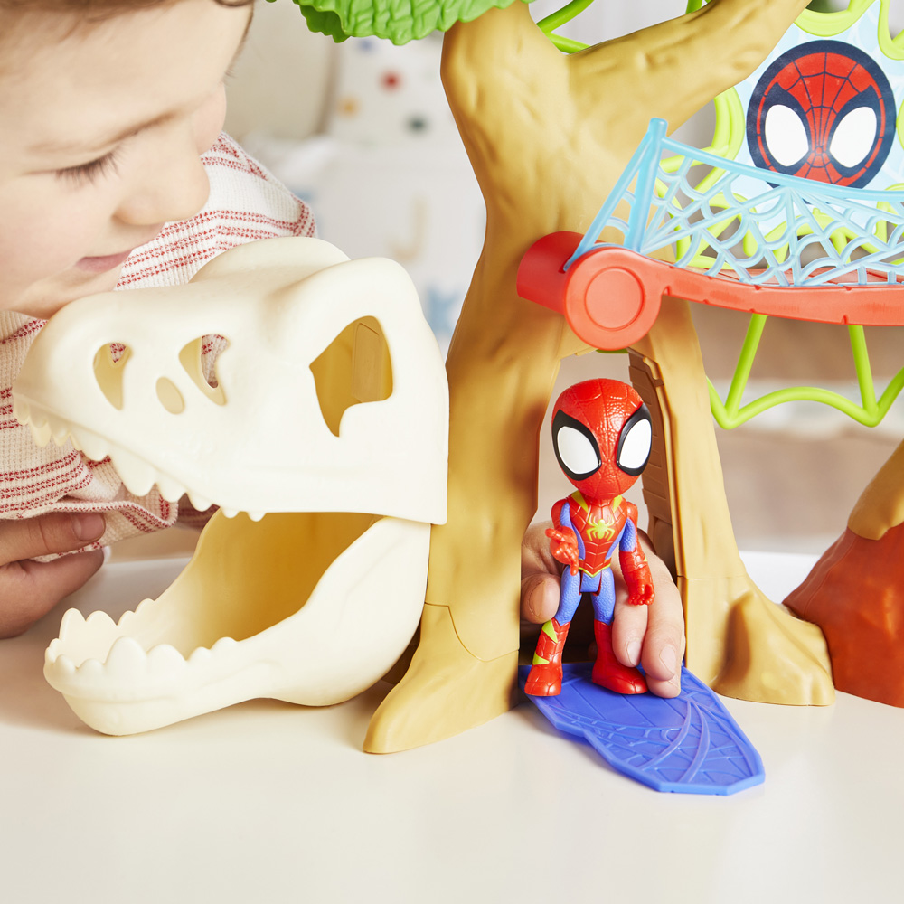 Habsro Spidey And His Amazing Friends Dino Webs Playset F9477 - Spidey And His Amazing Friends