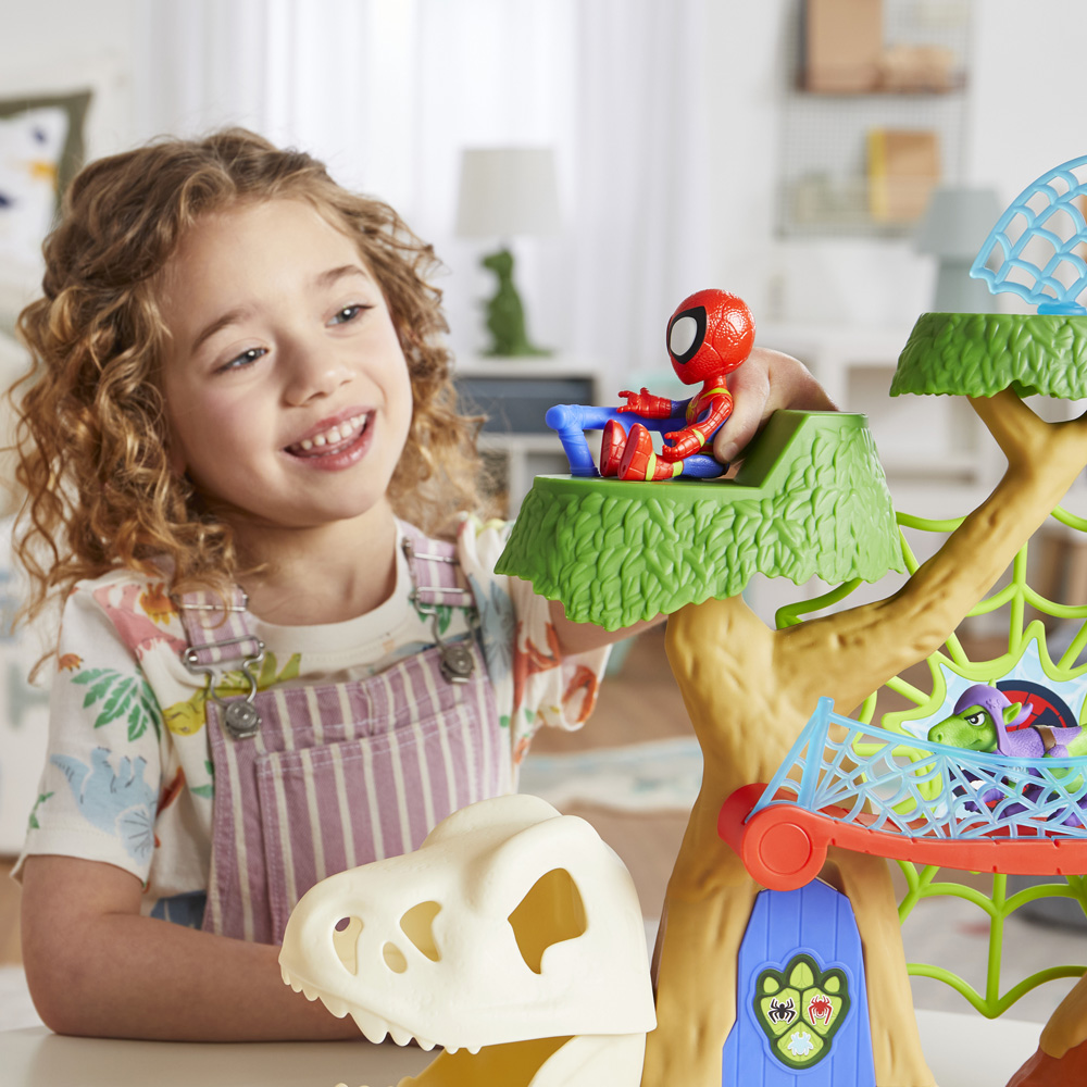 Habsro Spidey And His Amazing Friends Dino Webs Playset F9477 - Spidey And His Amazing Friends