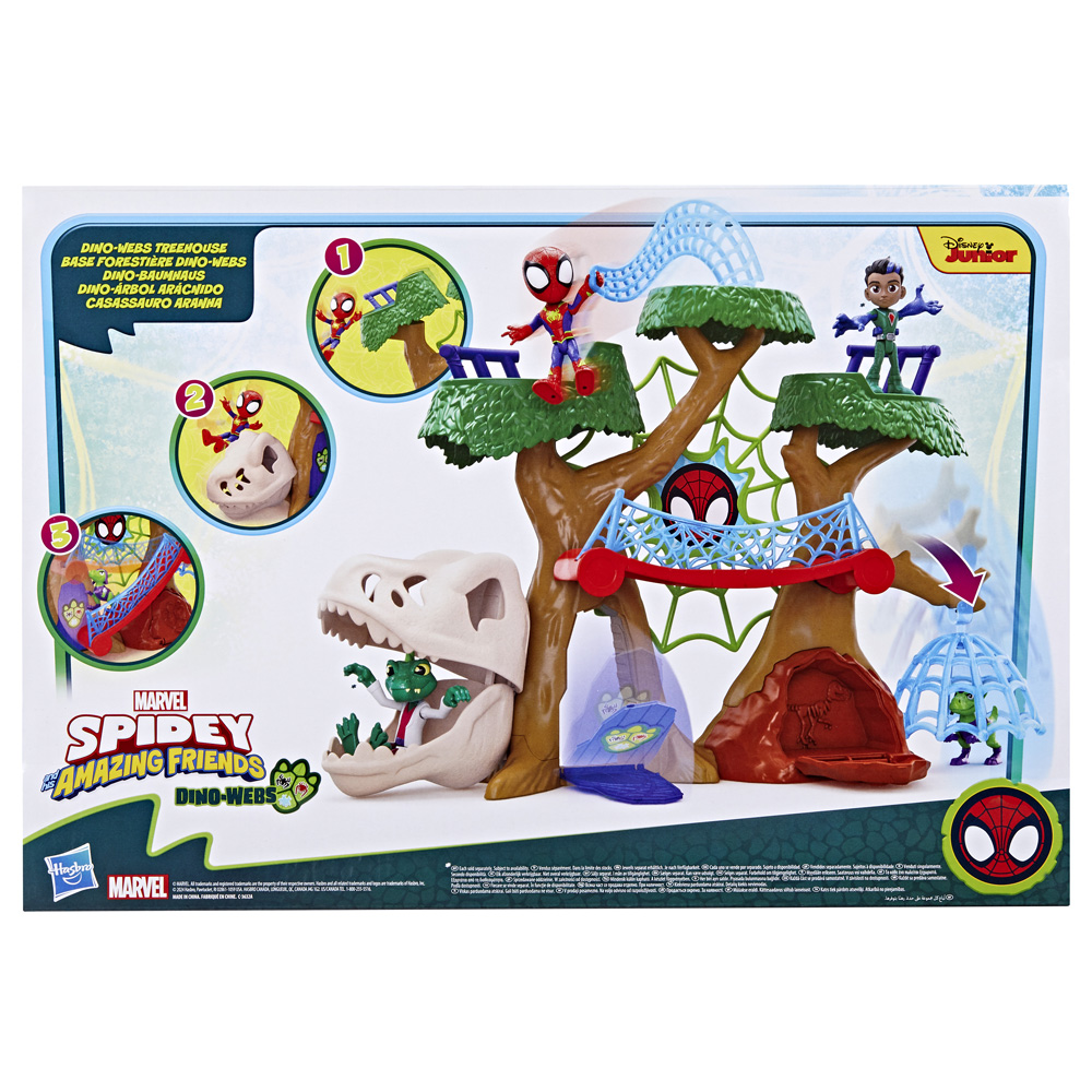 Habsro Spidey And His Amazing Friends Dino Webs Playset F9477 - Spidey And His Amazing Friends