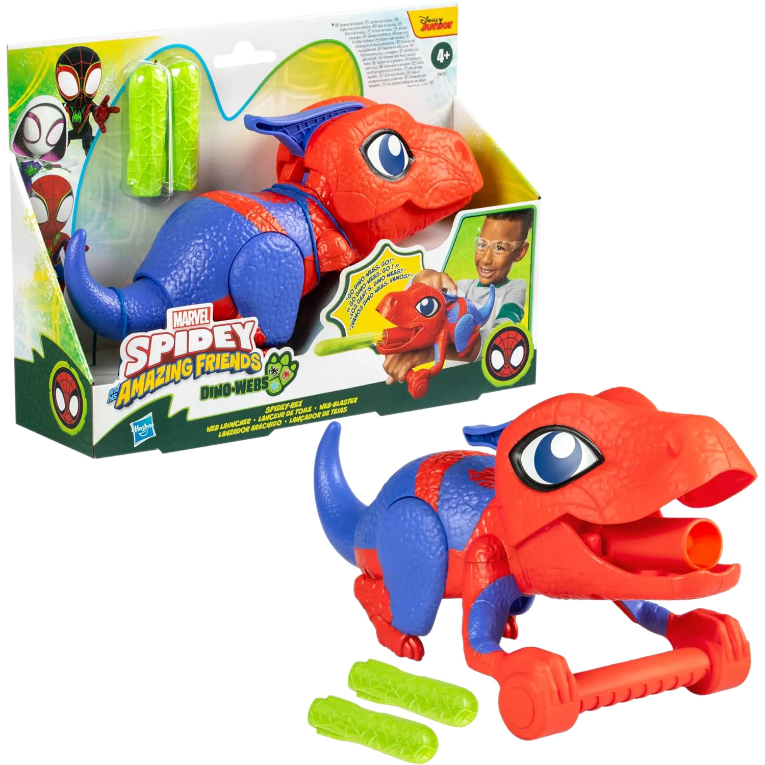 Hasbro Spidey And His Amazing Friends Spidey-Rex Web Launcher F9475 - Spidey And His Amazing Friends