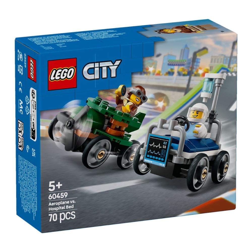 LEGO City Airplane vs. Hospital Bed Race Car Pack 60459 - LEGO, LEGO City