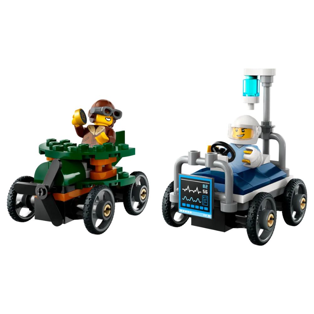 LEGO City Airplane vs. Hospital Bed Race Car Pack 60459 - LEGO, LEGO City