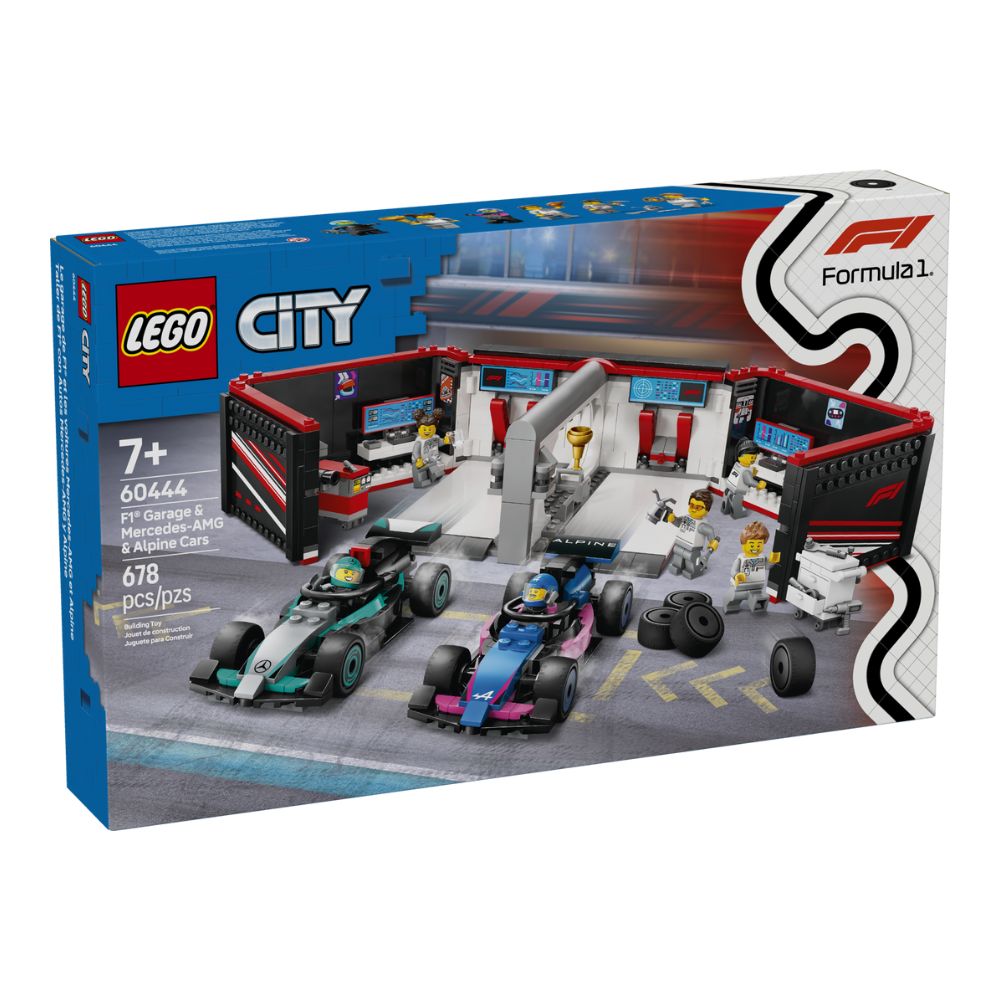 LEGO City F1 Garage & Mercedes-AMG & Alpine Cars 60444 - LEGO, LEGO City