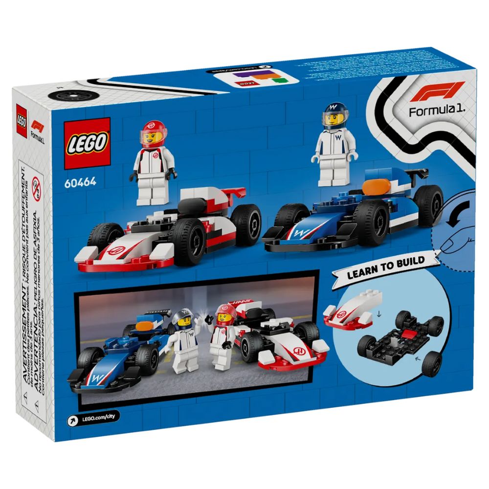 LEGO City F1 Williams Racing & Haas F1 Race Cars 60464 - LEGO, LEGO City