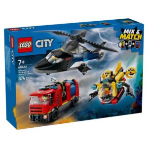 LEGO City Helicopter, Fire Truck & Submarine Remix 60462 - LEGO, LEGO City