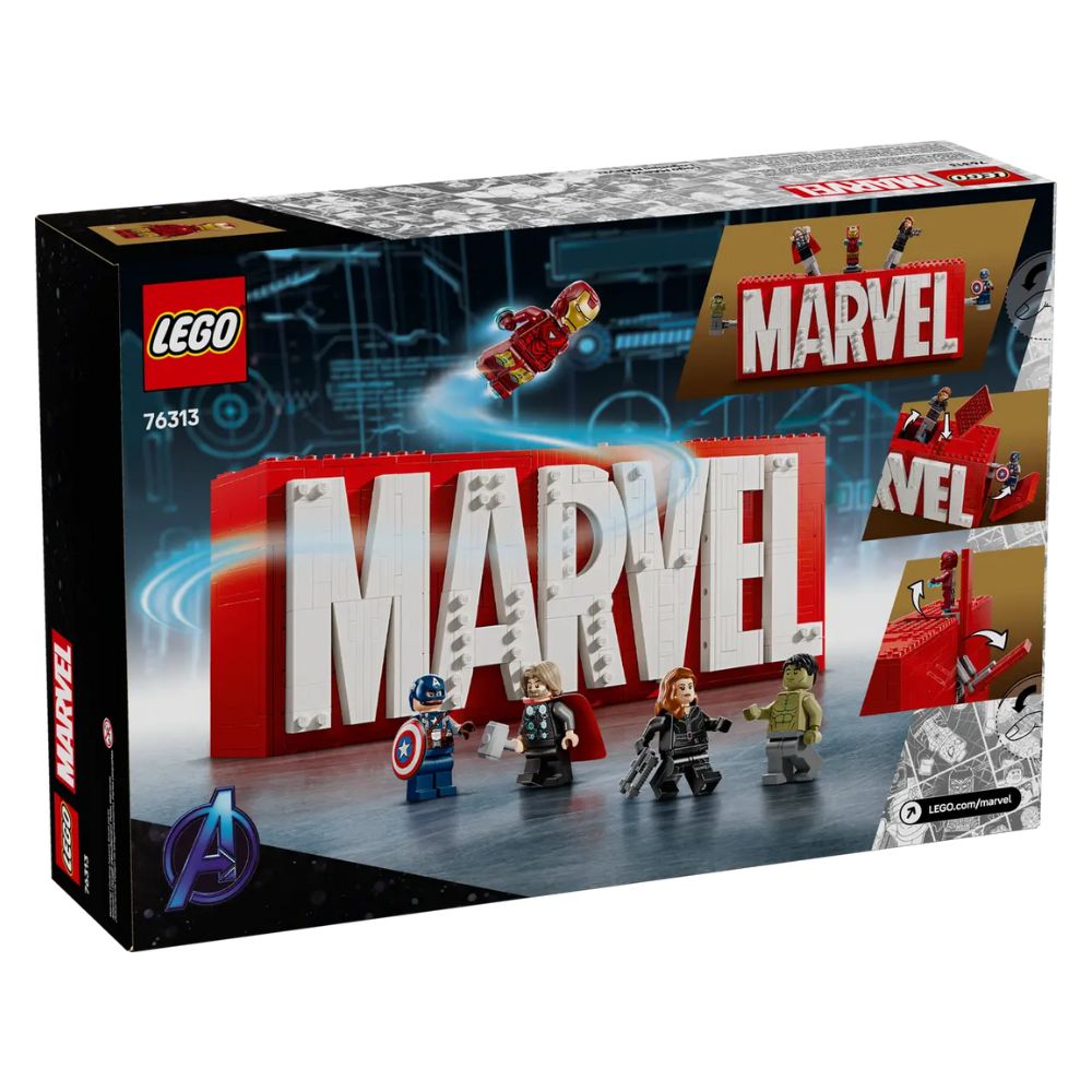 LEGO Super Heroes Marvel Logo & Minifigures 76313 - LEGO, LEGO Marvel Super Heroes