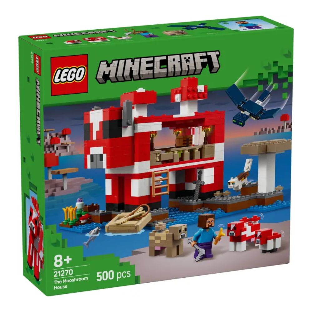 LEGO Minecraft The Mooshroom House 21270 - LEGO, LEGO Minecraft