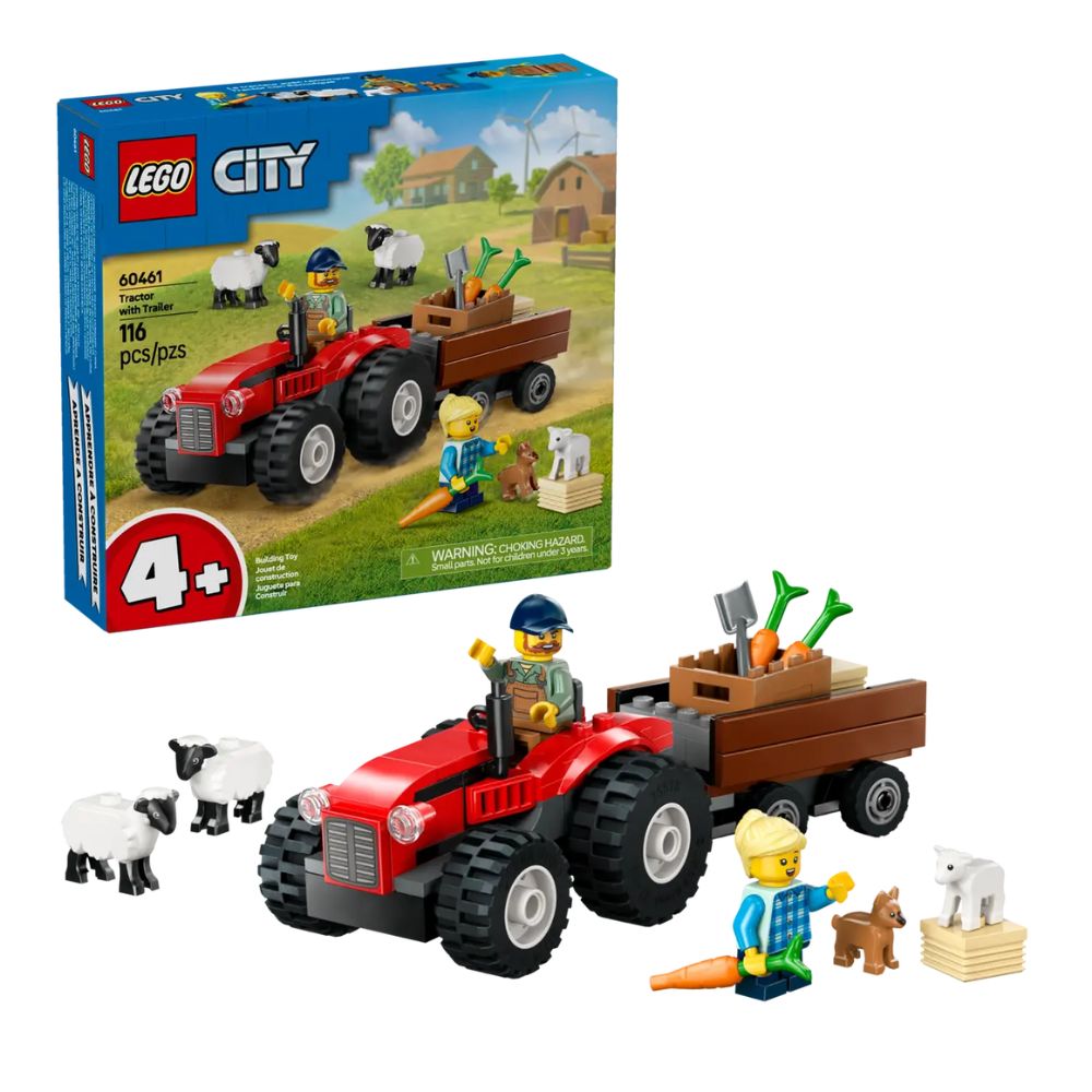 LEGO City Red Farm Tractor With Trailer & Sheep 60461 - LEGO, LEGO City