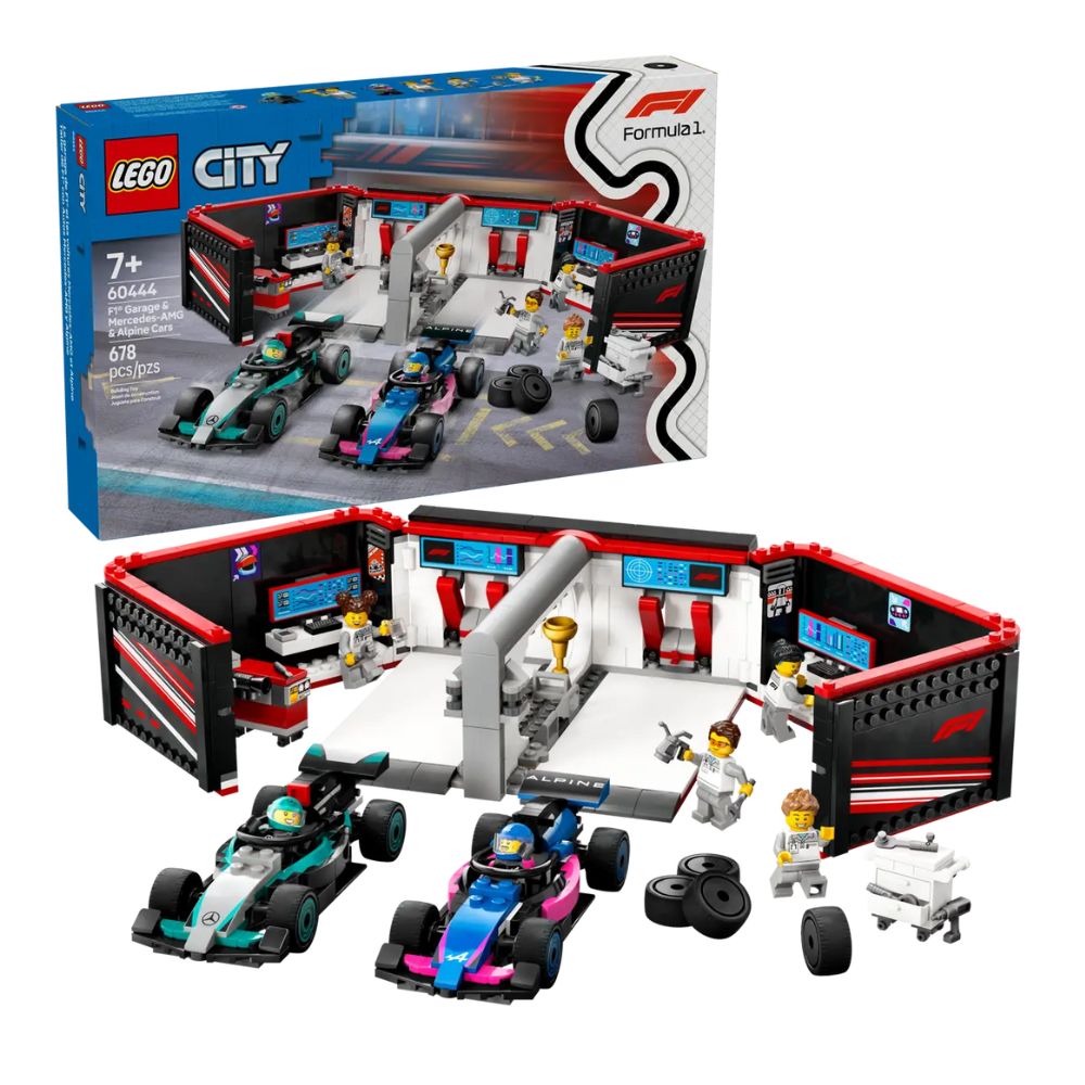 LEGO City F1 Garage & Mercedes-AMG & Alpine Cars 60444 - LEGO, LEGO City