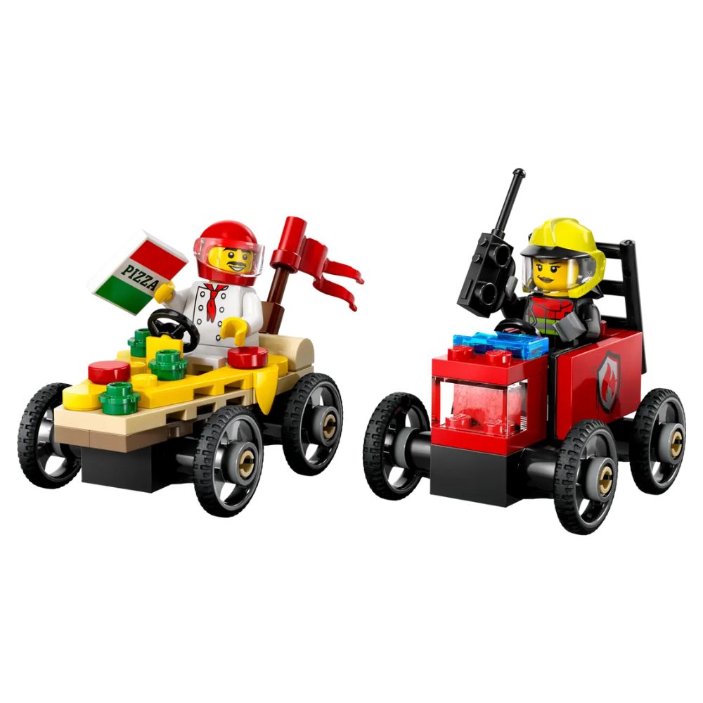 LEGO City Pizza vs. Fire Truck Race Car 60458 - LEGO, LEGO City