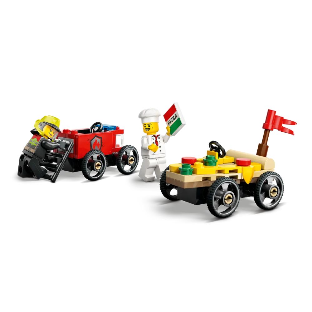 LEGO City Pizza vs. Fire Truck Race Car 60458 - LEGO, LEGO City