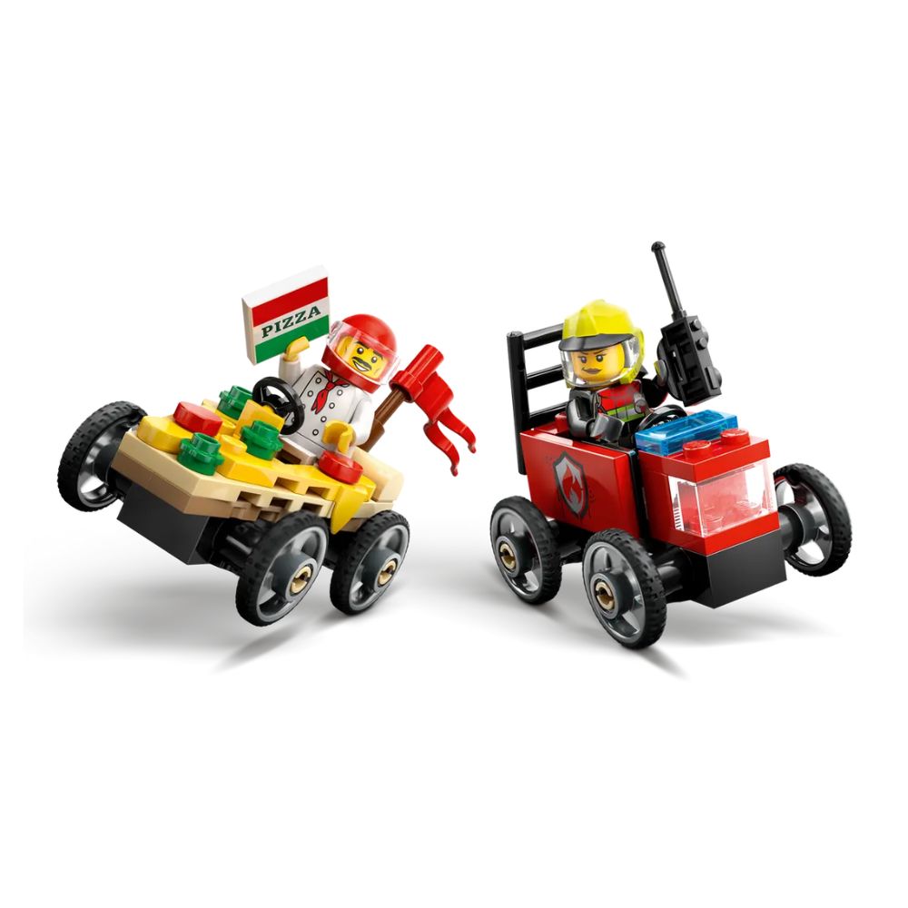 LEGO City Pizza vs. Fire Truck Race Car 60458 - LEGO, LEGO City