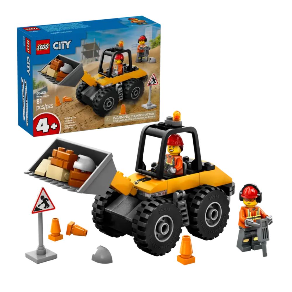 LEGO City Yellow Construction Wheel Loader 60450 - LEGO, LEGO City