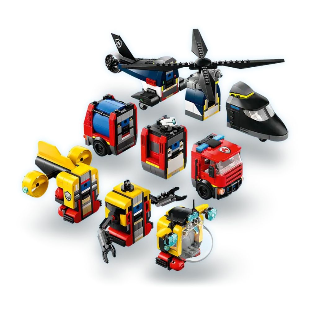 LEGO City Helicopter, Fire Truck & Submarine Remix 60462 - LEGO, LEGO City