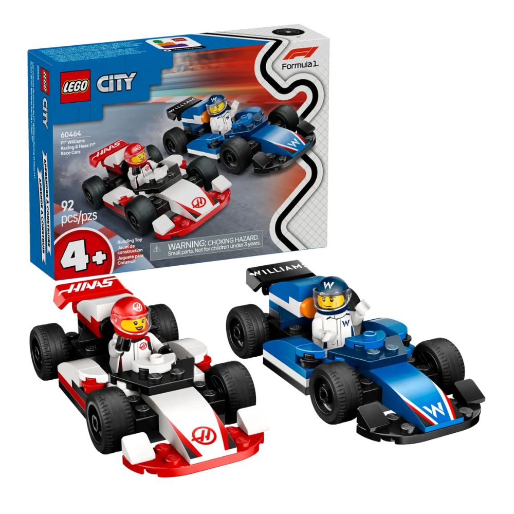 LEGO City F1 Williams Racing & Haas F1 Race Cars 60464 - LEGO, LEGO City