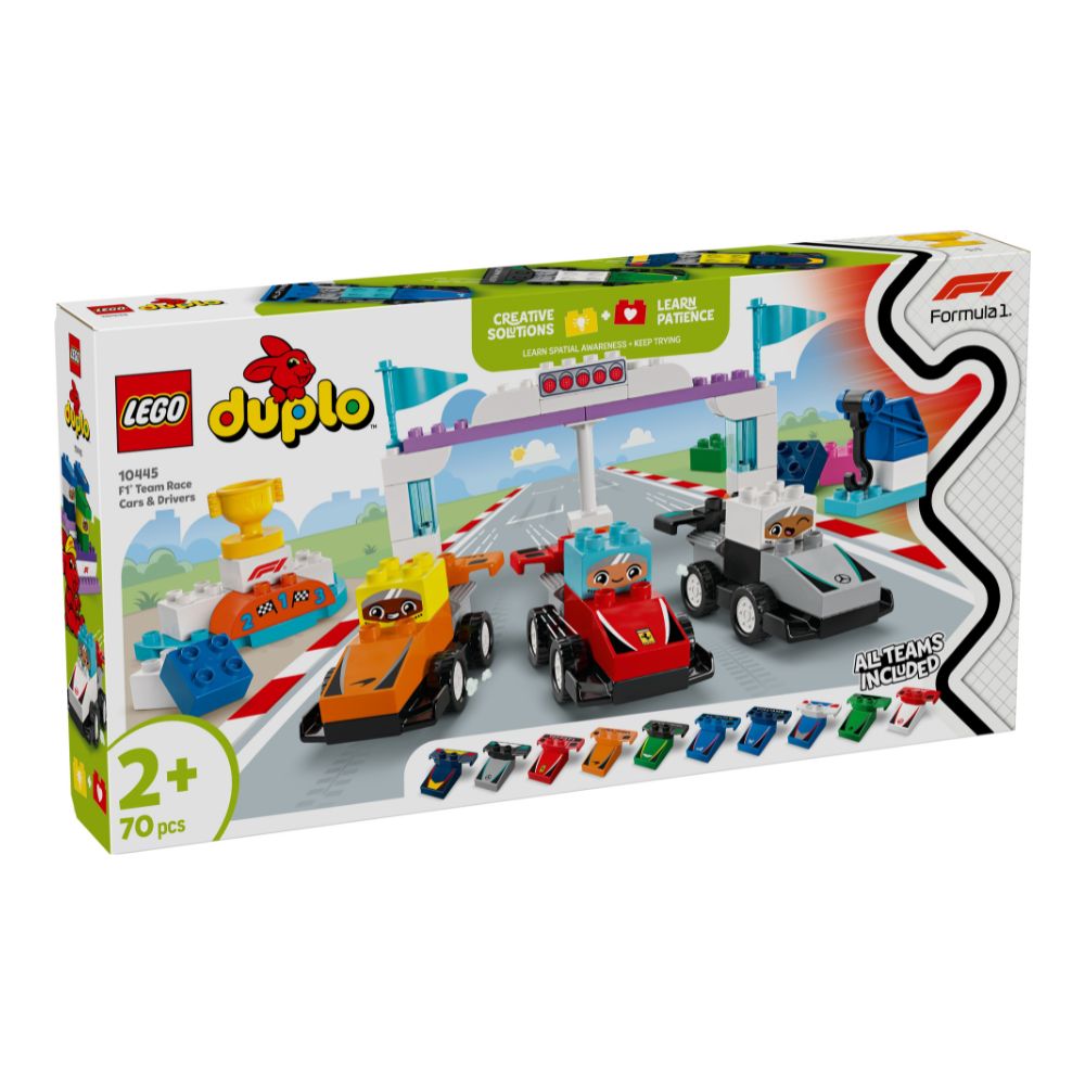 LEGO, LEGO Duplo LEGO Duplo F1 Team Race Cars &amp; Drivers 10445