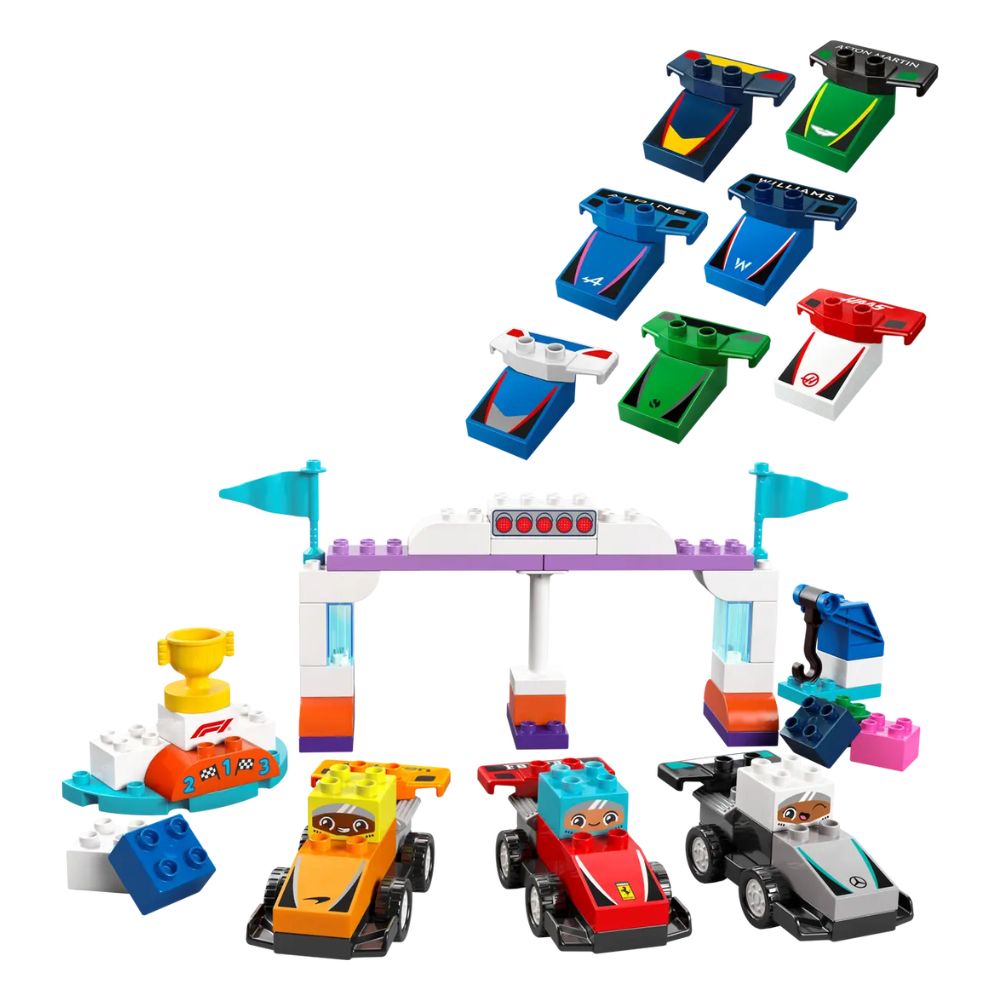 LEGO Duplo F1 Team Race Cars &amp; Drivers 10445 φωτογραφία