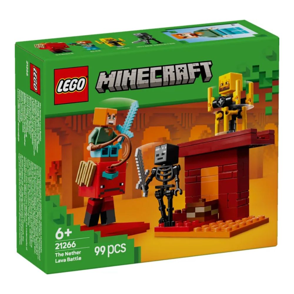 LEGO Minecraft The Nether Lava Battle 21266 - LEGO, LEGO Minecraft