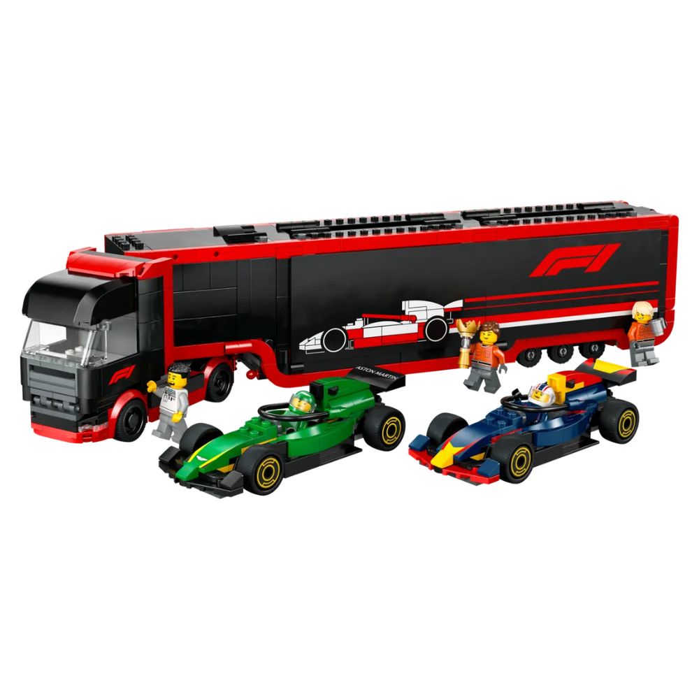 LEGO City F1 Truck With RB20 & AMR24 F1 Cars 60445 - LEGO, LEGO City