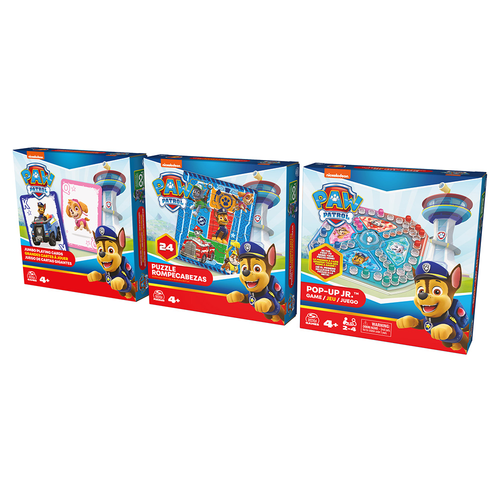 Spin Master Επιτραπέζιο Paw Patrol 3 Παιχνίδια 6066829 - Spin Master