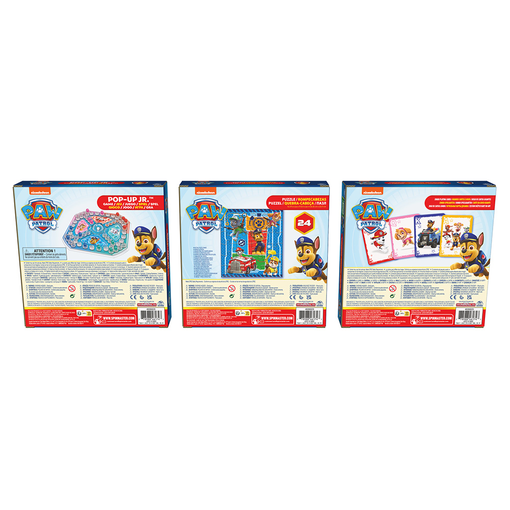 Spin Master Επιτραπέζιο Paw Patrol 3 Παιχνίδια 6066829 - Spin Master