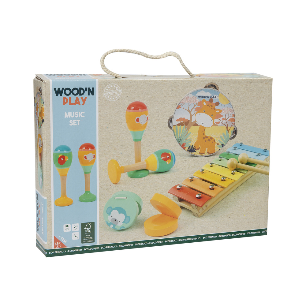 Wood’ N Play Σετ Ξύλινα Μουσικά Όργανα - Wood' N Play