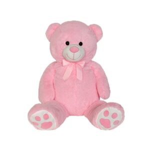 Christakopoulos Μεγάλη Λούτρινη Αρκούδα Bebe 100cm Ροζ 2901 - Christakopoulos