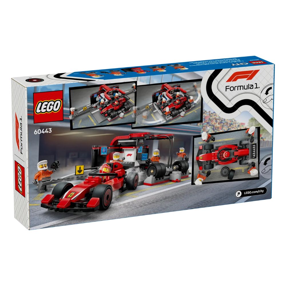LEGO City F1 Pit Stop & Pit Crew With Ferrari Car 60443 - LEGO, LEGO F1®