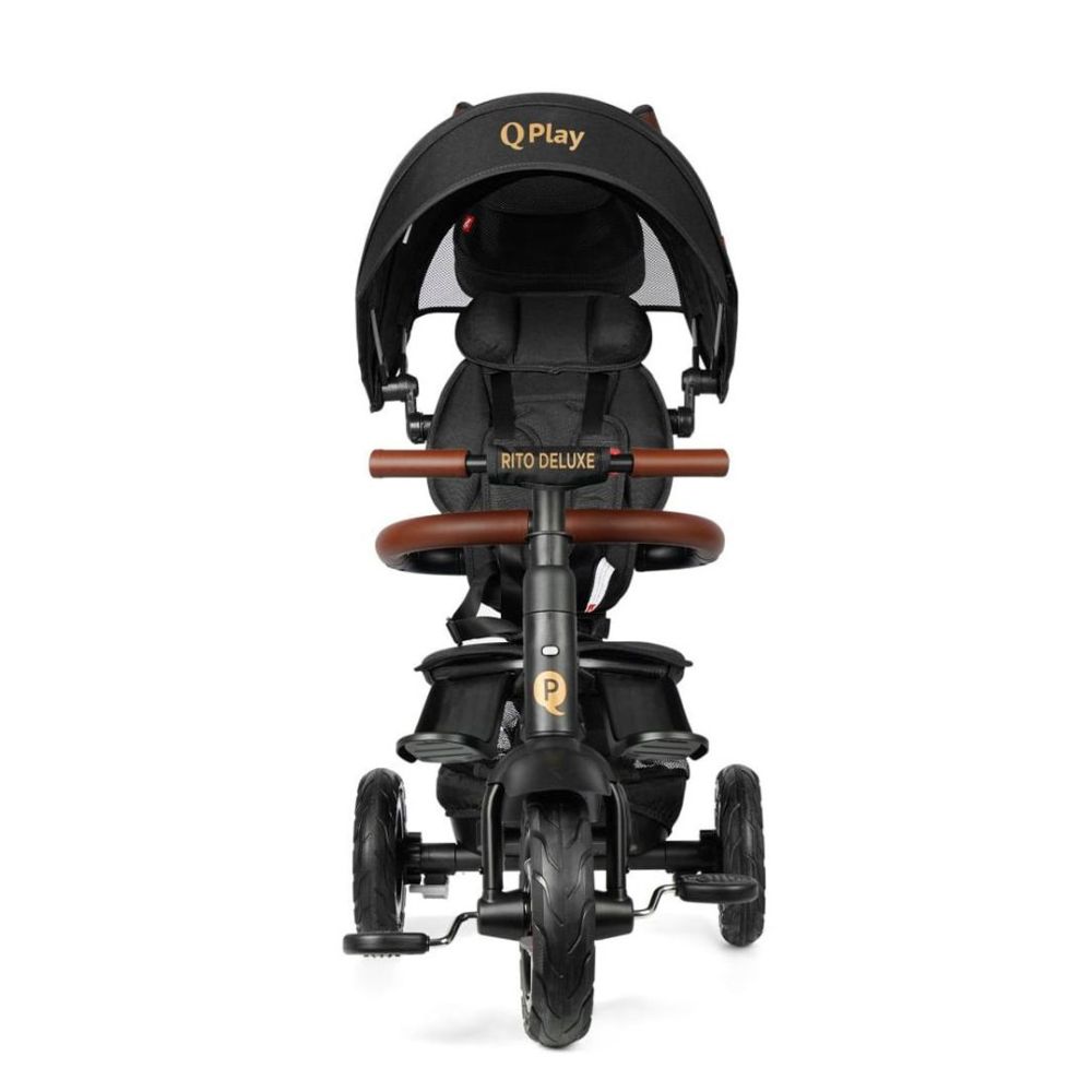 QPlay Ποδήλατο Τρίκυκλο Rito Deluxe Air Gel Wheels Brown 01-1212068-04 - QPLAY