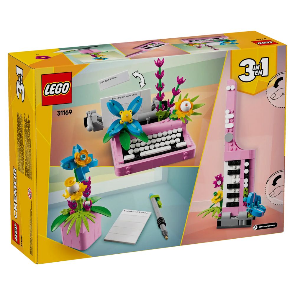 LEGO Creator 3in1Typewriter With Flowers 31169 - LEGO, LEGO Creator
