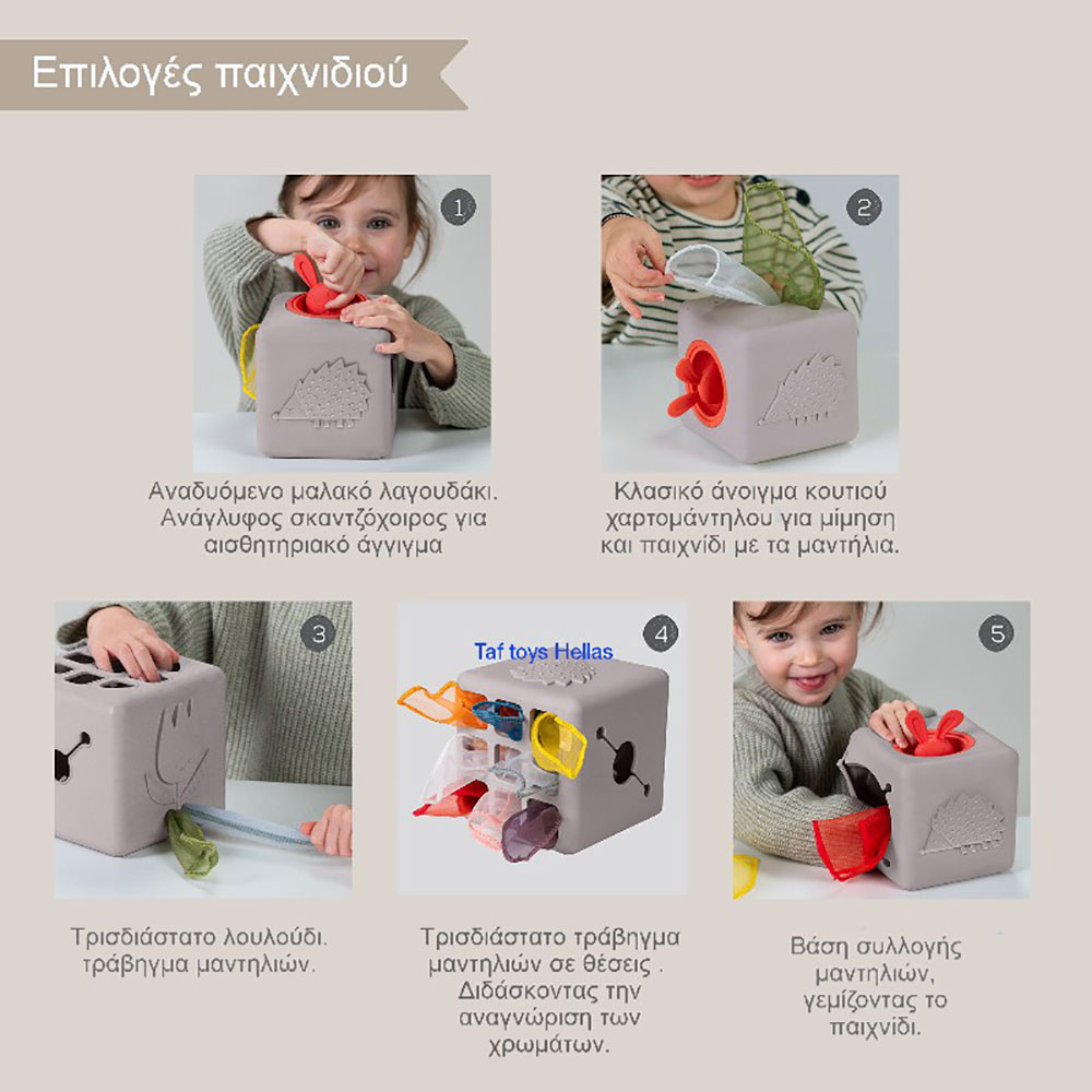 Taf toys Εκπαιδευτικό Παιχνίδι Δραστηριοτήτων Pop Up Tissue Box Taf Toys Τ-13405 - Taf Toys