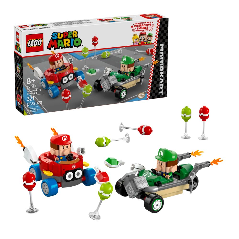 LEGO Super Mario Kart-Baby Mario vs. Baby Luigi 72034 - LEGO, LEGO Super Mario