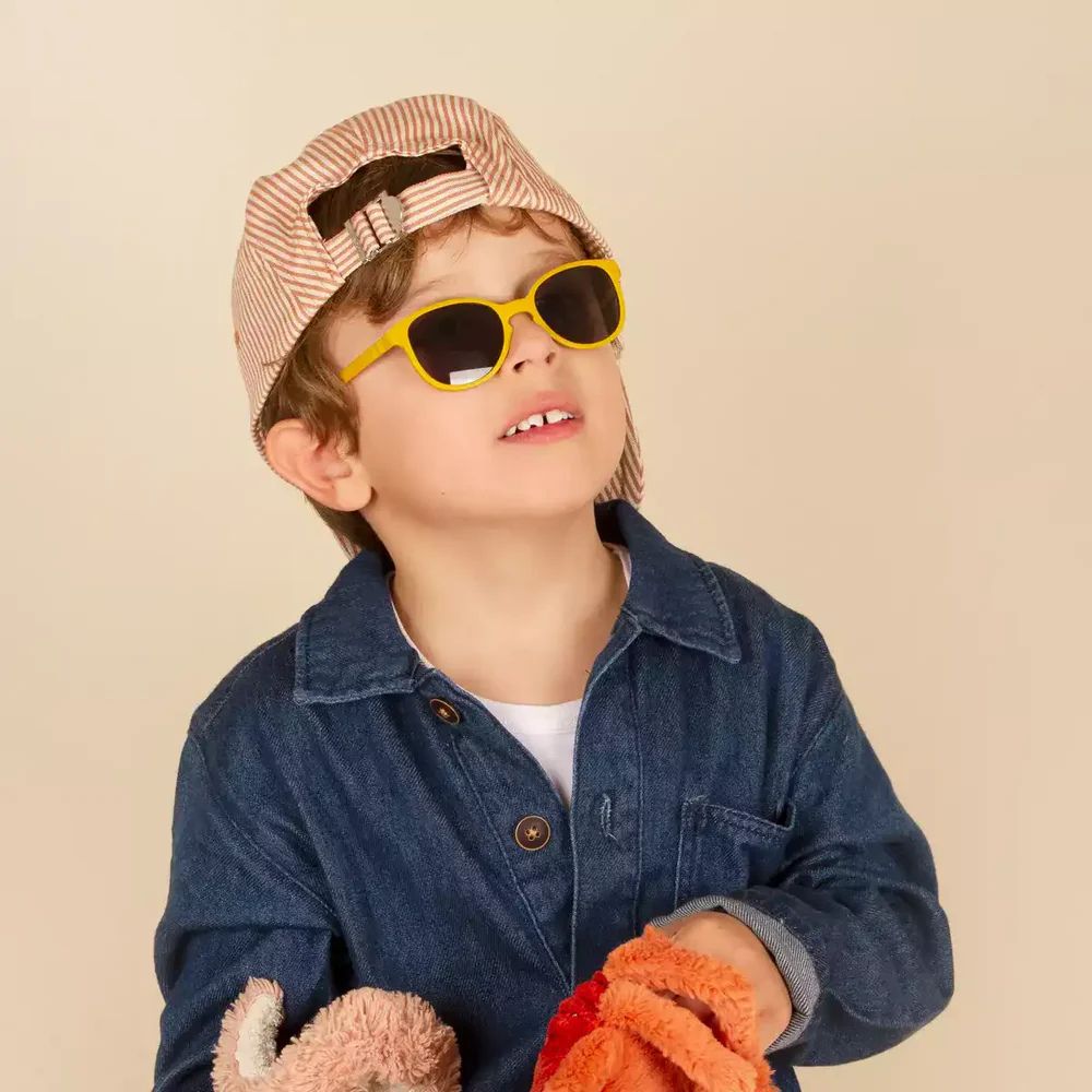 Kietla Γυαλιά Ηλίου Wazz 2-4 ετών Wayfarer Mustarnd Yellow - Kietla