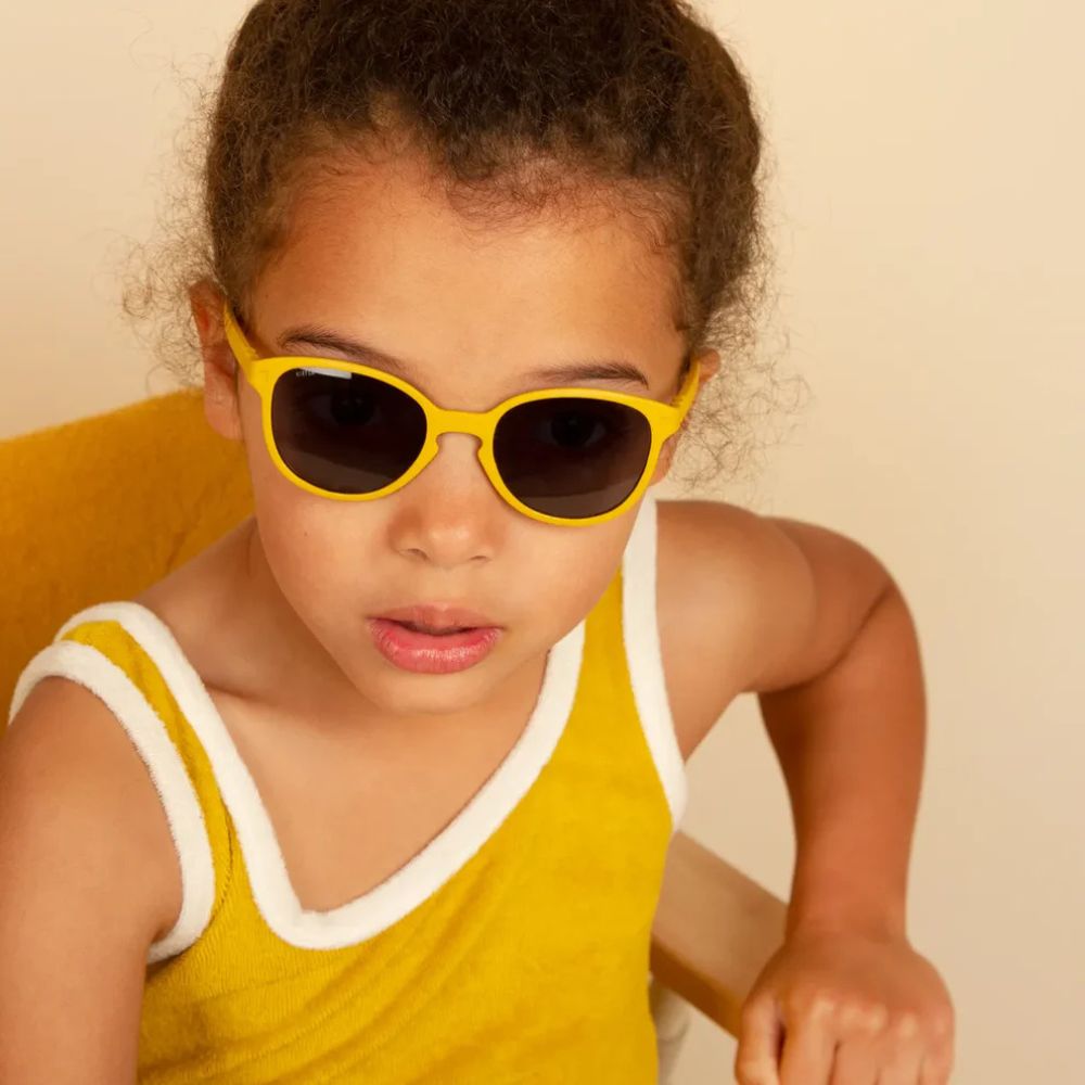 Kietla Γυαλιά Ηλίου Wazz 2-4 ετών Wayfarer Mustarnd Yellow - Kietla