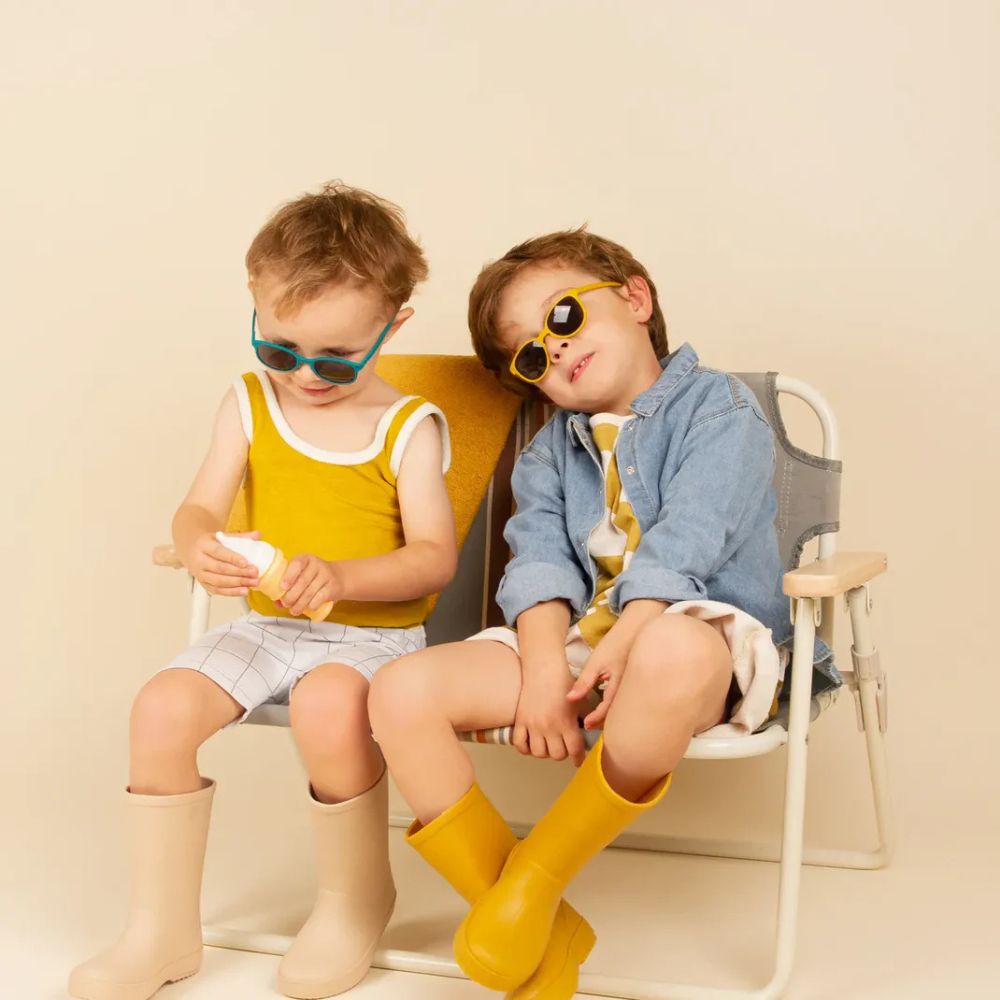 Kietla Γυαλιά Ηλίου Wazz 2-4 ετών Wayfarer Mustarnd Yellow - Kietla