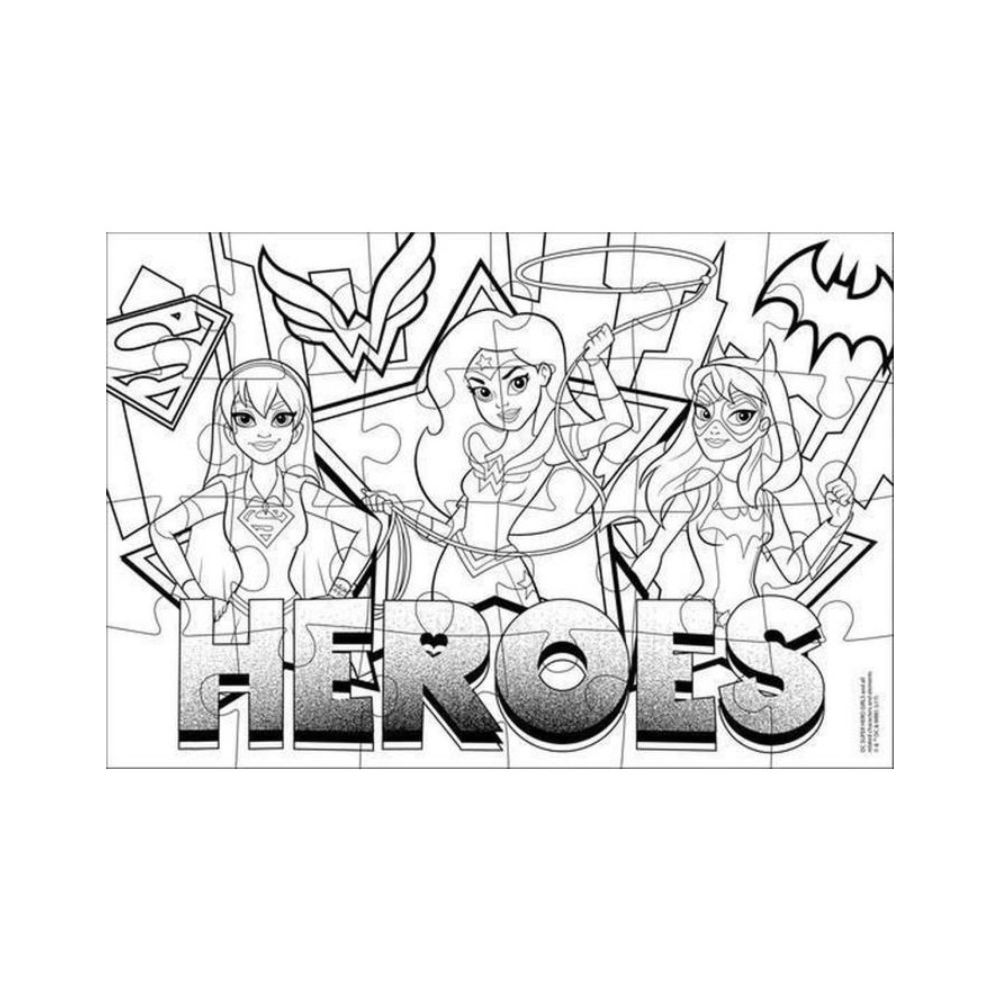 Luna Puzzle Superhero Girls 2 in 1 Χρωματισμού 2 Όψεων 24 τμχ 504907 φωτογραφία