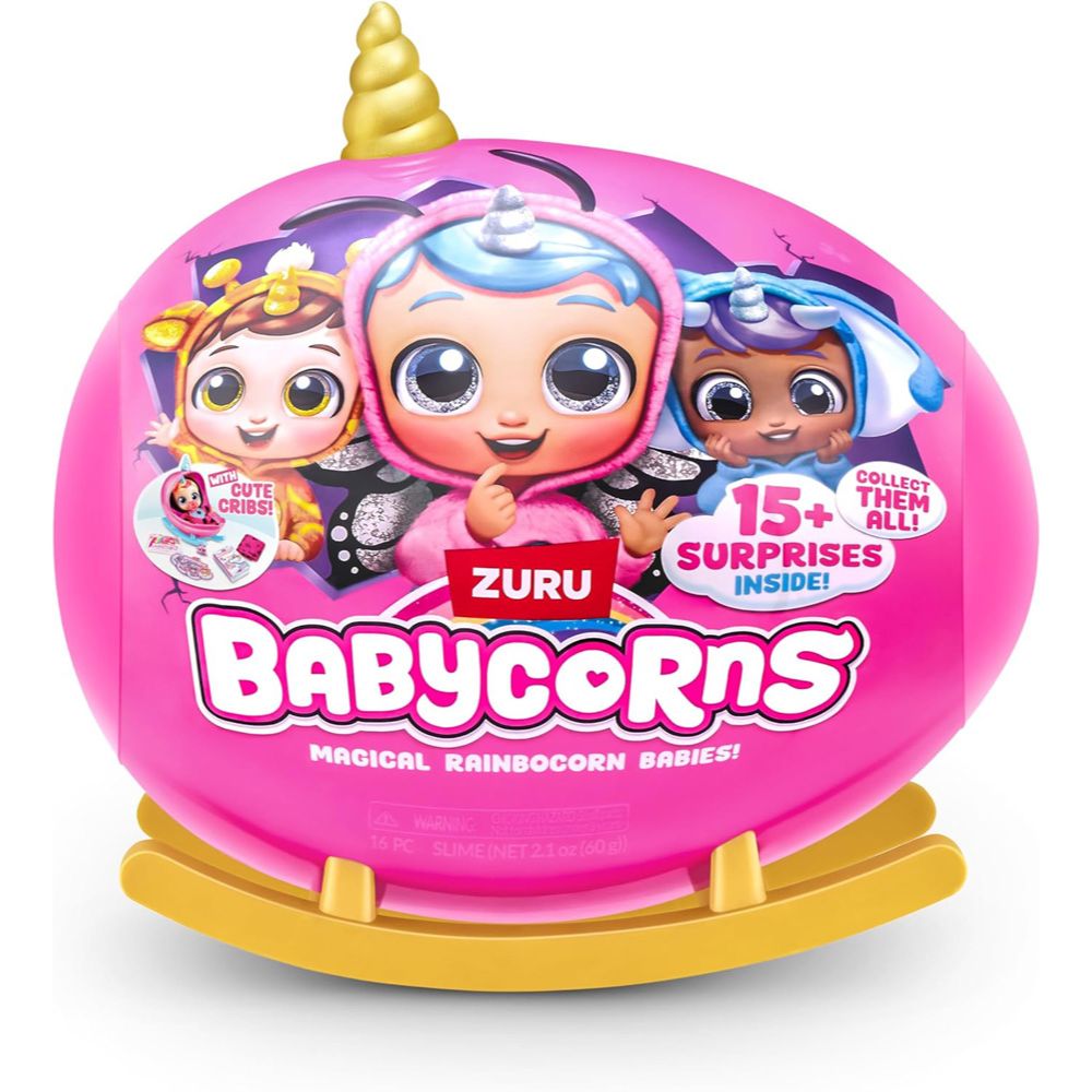 Zuru Babycorns Μαγικό Μωράκι Κούκλα 24εκ. Έκπληξη σε Κούνια Κουτάκι Σειρά 1 11892107 (4 Σχέδια) - Zuru