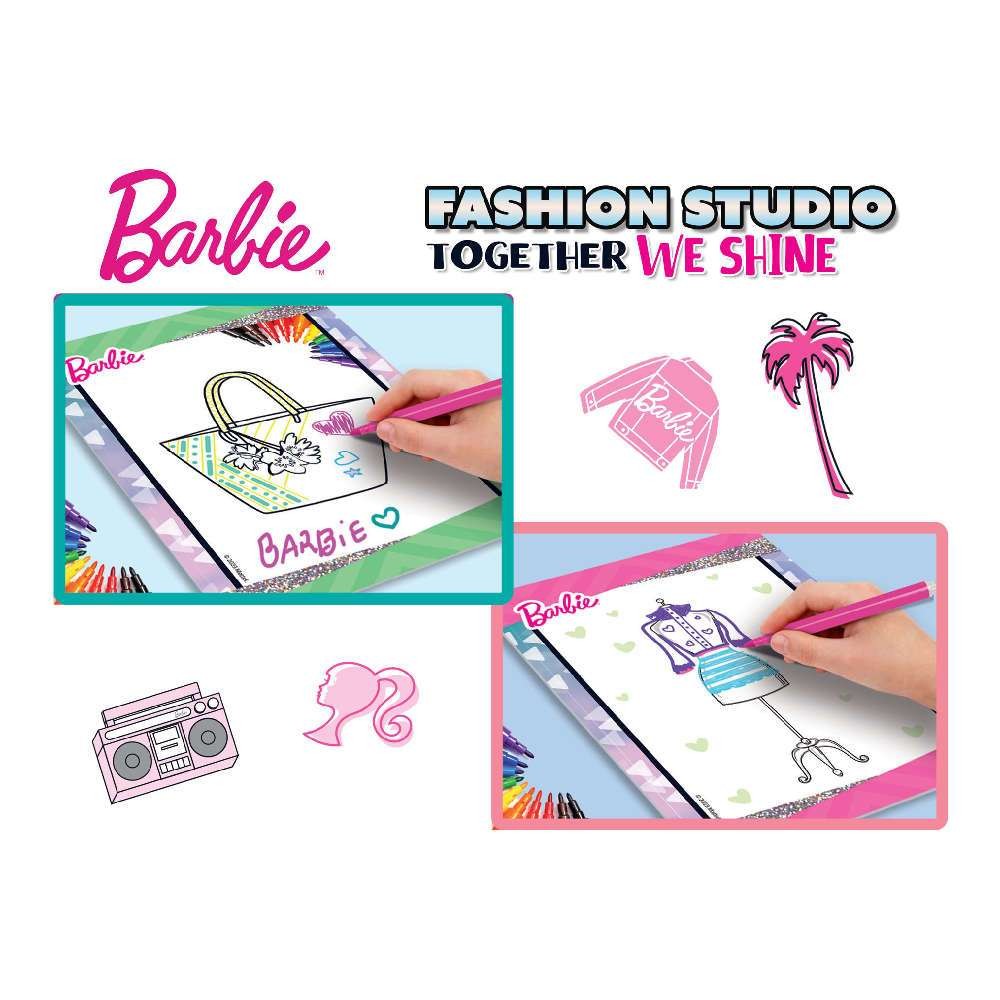 Lisciani Barbie Sketch Book Together We Shine-Fashion Studio 12808 - LISCIANI