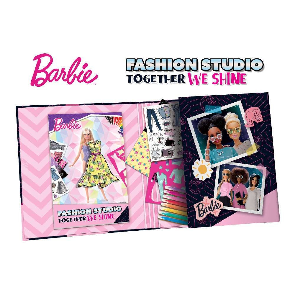 Lisciani Barbie Sketch Book Together We Shine-Fashion Studio 12808 - LISCIANI