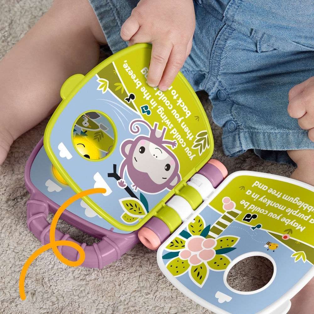 Mattel Fisher-Price Μουσικό Βιβλιαράκι Μαϊμουδάκι JFN07 - Fisher-Price