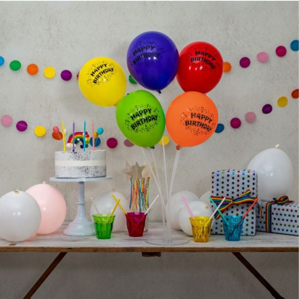 Illooms Μπαλόνια Happy Birthday 5τμχ LLM11000 - illooms