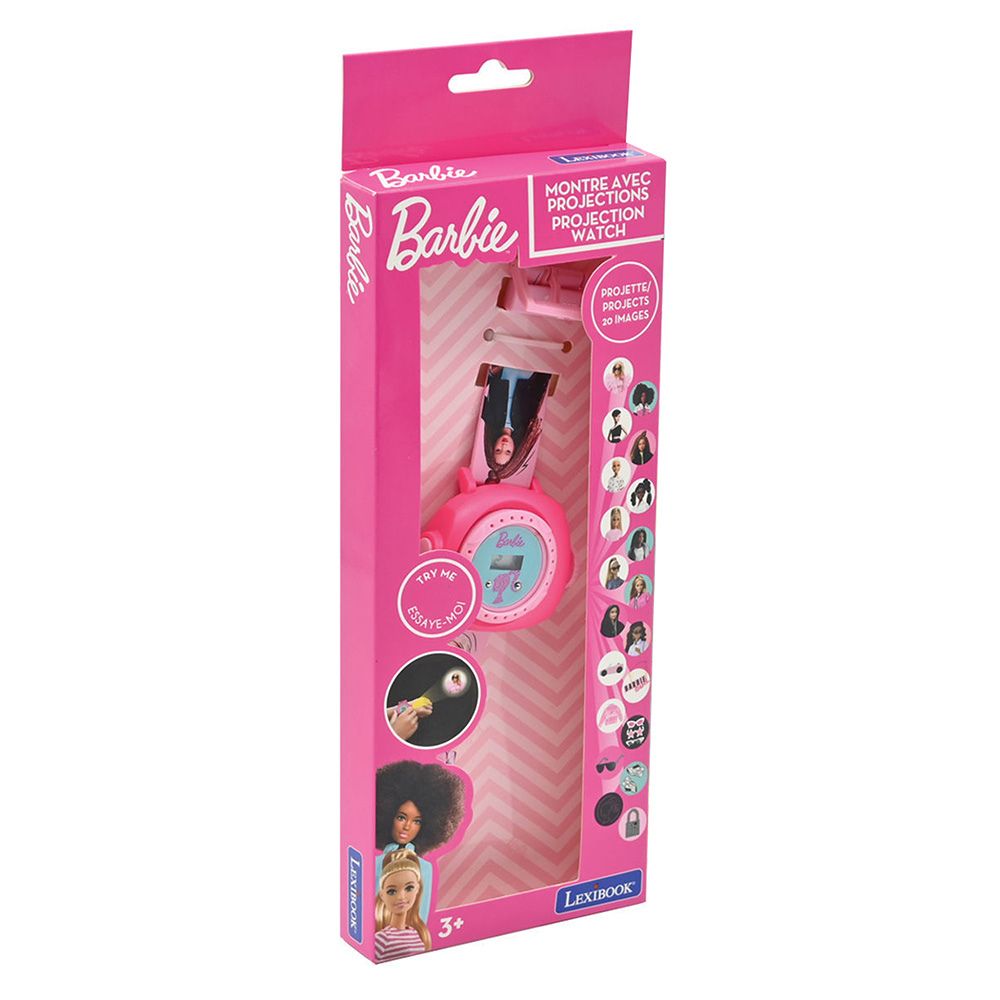 Lexibook Lexibook Barbie Ρυθμιζόμενο Ψηφιακό Ρολόι Χειρός Προβολέας DMW050BB