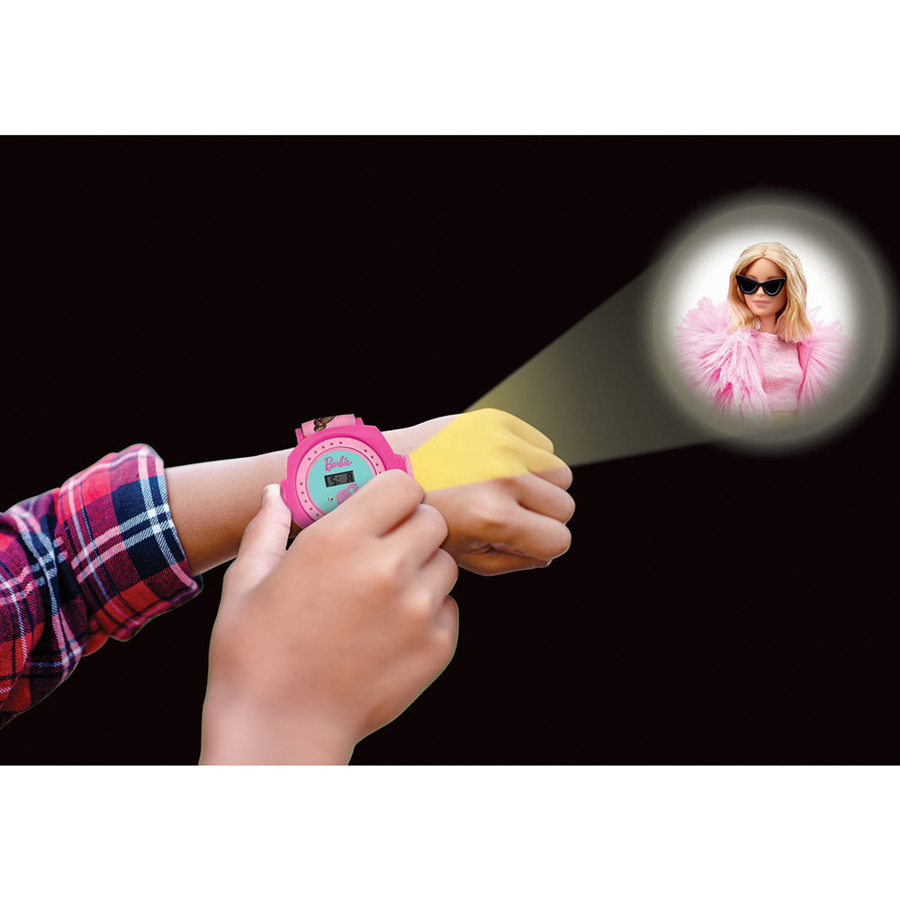 Lexibook Barbie Ρυθμιζόμενο Ψηφιακό Ρολόι Χειρός Προβολέας DMW050BB - Lexibook