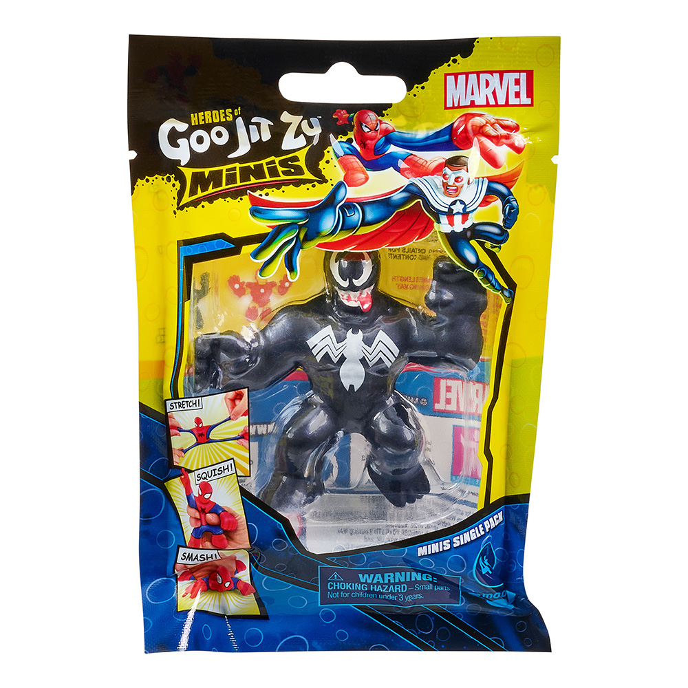 Goo Jit Zu Mini Marvel Single Pack S5 GJM01000 (10 Σχέδια) - Goo Jit Zu