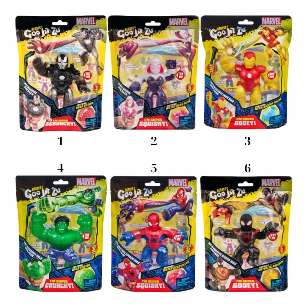 Giochi Preziosi Goo Jit Zu Marvel Single Pack S6 GJM06000 (6 Σχέδια) - Giochi Preziosi