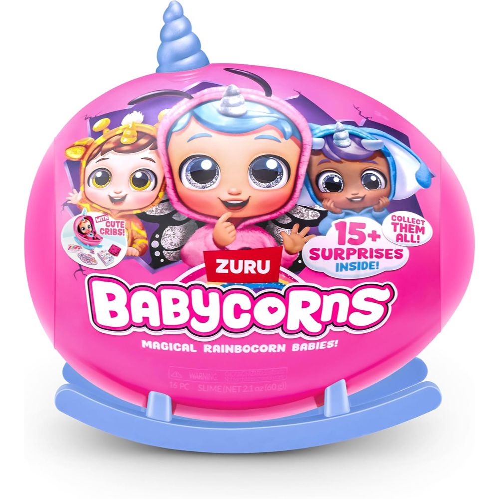 Zuru Babycorns Μαγικό Μωράκι Κούκλα 24εκ. Έκπληξη σε Κούνια Κουτάκι Σειρά 1 11892107 (4 Σχέδια) - Zuru