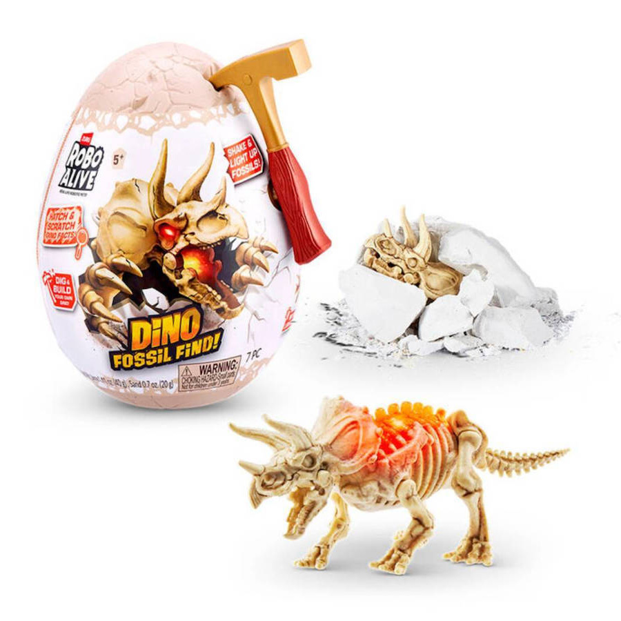Robo Alive Mini Dino Fossil Find! Αυγό Έκπληξη Σειρά 1 11809283 (4 Σχέδια) - ROBO ALIVE