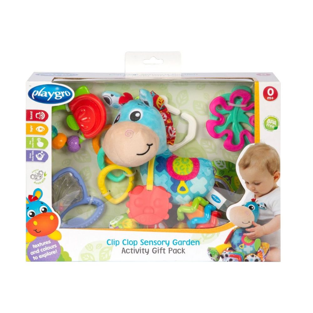 Playgro Playgro Σετ Δώρου για Μωρό Clip Clop Sensory Garden Activity Gift Pack